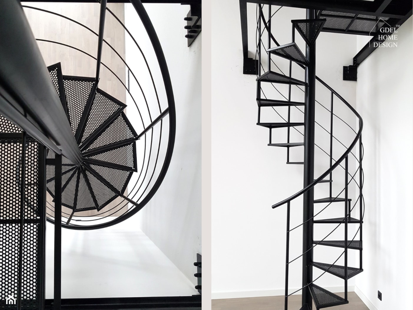Loftowe schody spiralne GDEL - zdjęcie od GDEL Home Design - Homebook