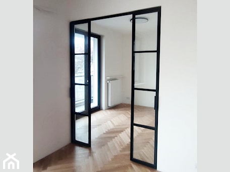 Aranżacje wnętrz - Salon: Drzwi szklane loftowe: Przejrzystość i styl. - GDEL Home Design. Przeglądaj, dodawaj i zapisuj najlepsze zdjęcia, pomysły i inspiracje designerskie. W bazie mamy już prawie milion fotografii!