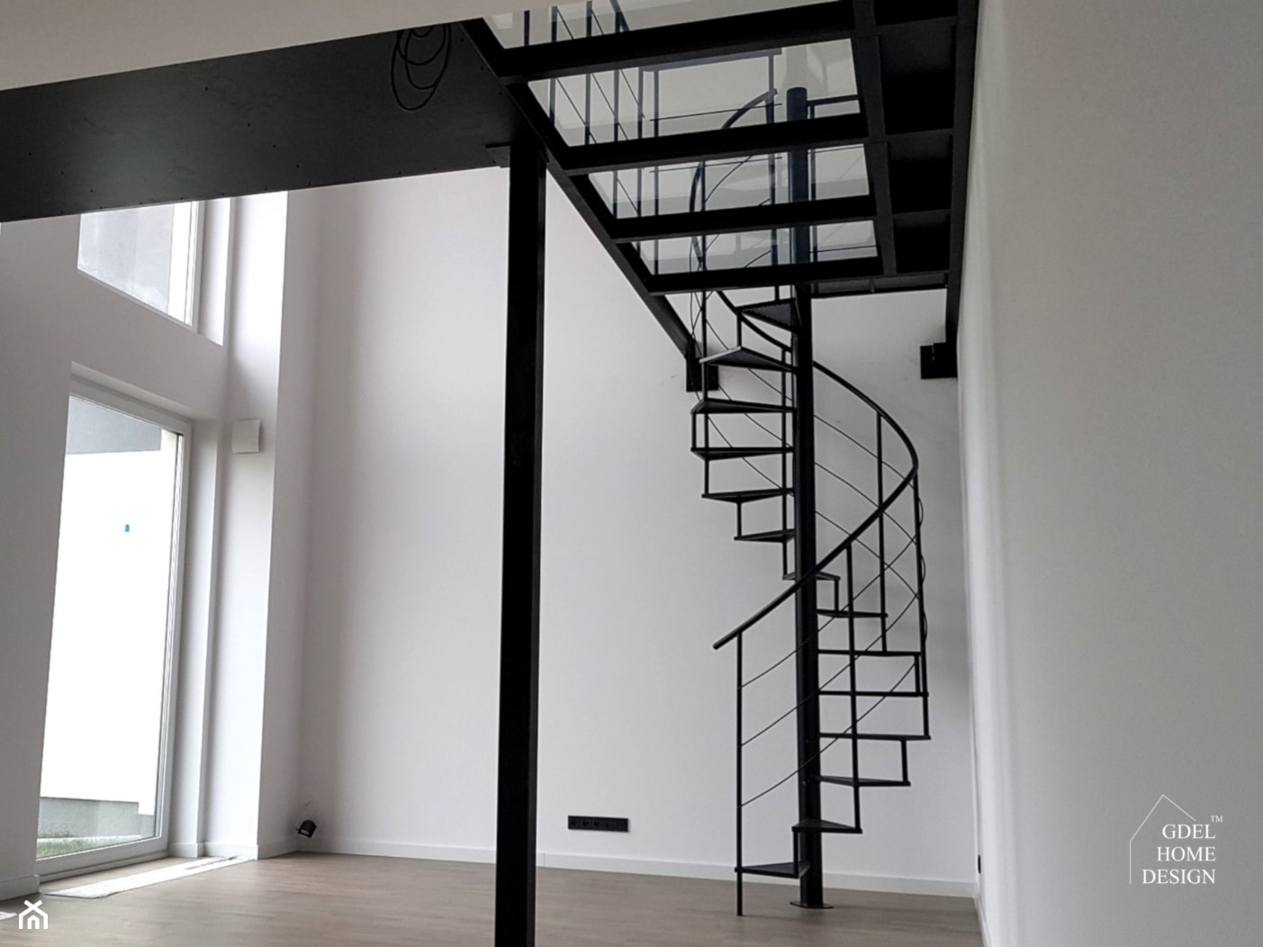 Loftowe schody spiralne GDEL - zdjęcie od GDEL Home Design - Homebook