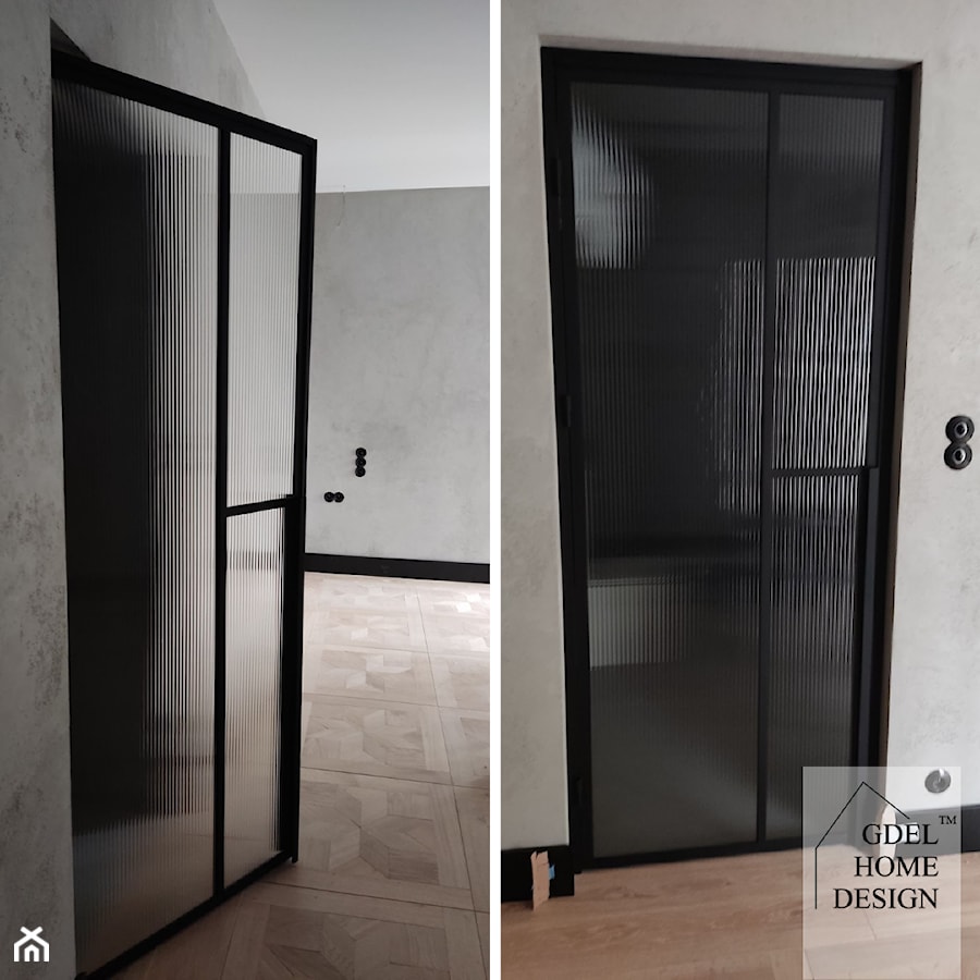 Loftowe drzwi ze szkłem GDEL Home Design - zdjęcie od GDEL Home Design