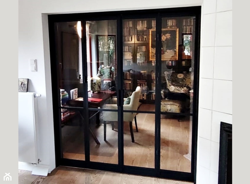 Loftowe drzwi szklane: praktyczne rozwiązanie. - zdjęcie od GDEL Home Design - Homebook