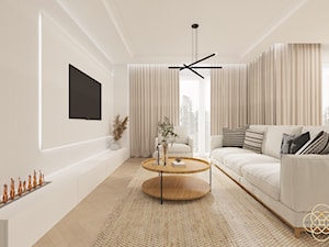 Nowoczesny salon - zdjęcie od INCRE DESIGN | Architektura wnętrz | Projekty online | Wizualizacje 3D |