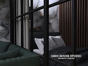 SYPIALNIA GŁÓWNA SOFT LOFT - Sypialnia, styl industrialny - zdjęcie od GRIN HOUSE STUDIO