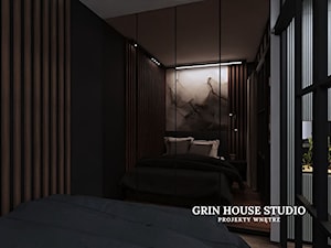 SYPIALNIA GŁÓWNA SOFT LOFT - Sypialnia, styl industrialny - zdjęcie od GRIN HOUSE STUDIO