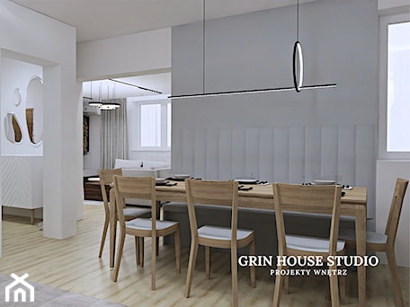 Aranżacje wnętrz - Kuchnia: Kuchnia z jadalnią - GRIN HOUSE STUDIO. Przeglądaj, dodawaj i zapisuj najlepsze zdjęcia, pomysły i inspiracje designerskie. W bazie mamy już prawie milion fotografii!