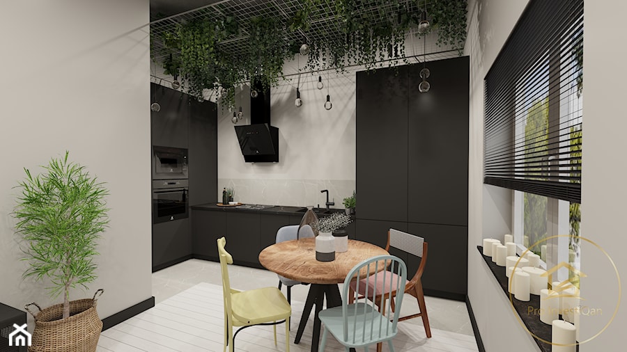 Mieszkanie w kamienicy 45m² - Kuchnia, styl industrialny - zdjęcie od Pro InvestiQan