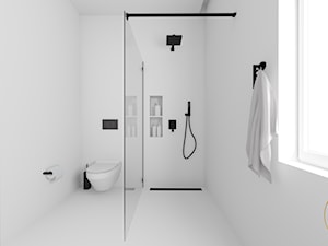 Projekt koncepcyjny łazienki 6m² - Łazienka, styl minimalistyczny - zdjęcie od Pro InvestiQan