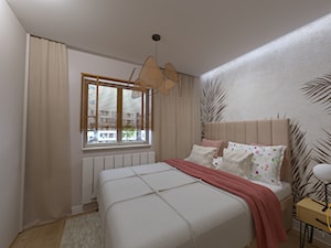 Mieszkanie w wersji kobiecej 38m² - Sypialnia, styl nowoczesny - zdjęcie od Pro InvestiQan