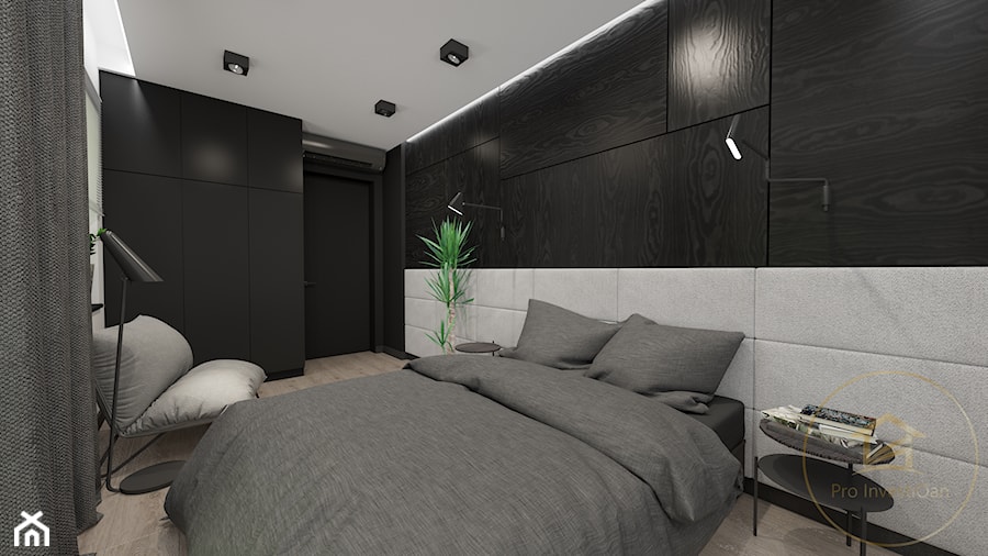 Mieszkanie w wersji męskiej 65m² - Sypialnia - zdjęcie od Pro InvestiQan