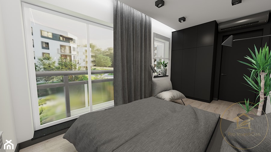 Mieszkanie w wersji męskiej 65m² - Sypialnia - zdjęcie od Pro InvestiQan