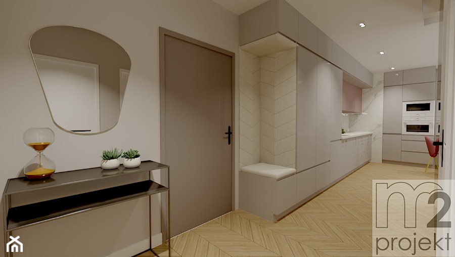 Mieszkanie w kobiecej wersji 54m² - Hol / przedpokój, styl nowoczesny - zdjęcie od Pro InvestiQan
