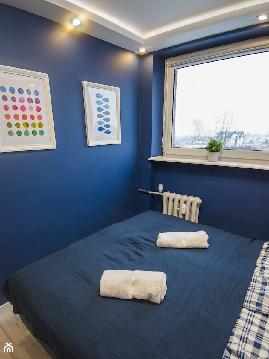 Sypialnia niebieska po metamorfozie - zdjęcie od dwamorza