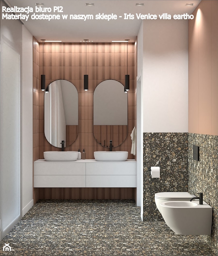 Projekt łazienki w stylu lastryko - zdjęcie od PromatDesign