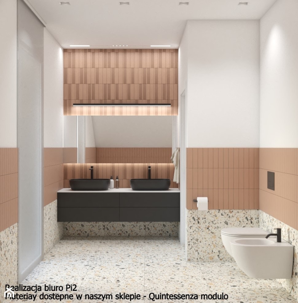 Projekt łazienki w stylu lastryko - zdjęcie od PromatDesign - Homebook