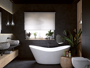 Klimatyczna łazienka z wanną wolnostojącą - zdjęcie od Zamów Wnętrze