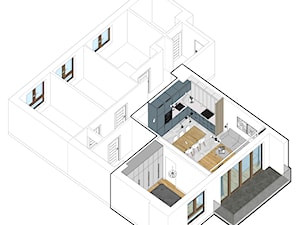 Apartament dla dużej rodziny - Salon, styl skandynawski - zdjęcie od jlw studio - pracownia projektowania wnętrz skoncentrowana na wydobywaniu potencjału z nieruchomości
