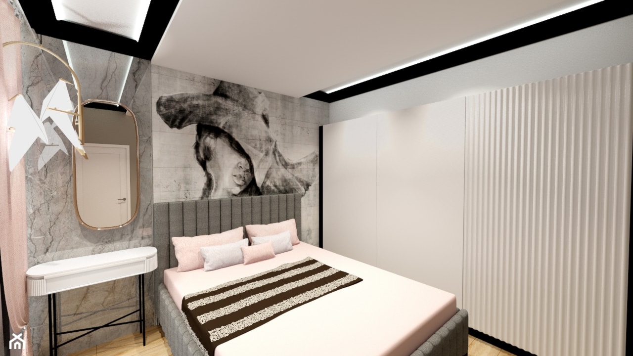 kobieca sypialnia w kliacie glamour - zdjęcie od MODERN DESIGN Monika Nowak - Homebook