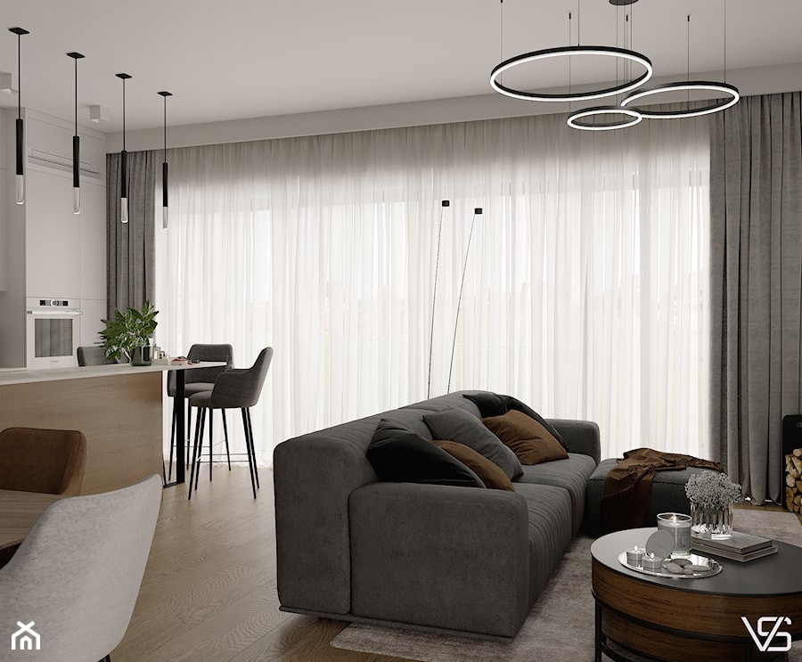 Warsaw, Wilanów | Apartment - Salon - zdjęcie od VS Interior Design / ARCHITEKT / PROJEKTANT WNĘTRZ