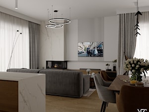 Warsaw, Wilanów | Apartment - Salon - zdjęcie od VS Interior Design / ARCHITEKT / PROJEKTANT WNĘTRZ