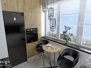 Kuchnia w bloku - Kuchnia, styl nowoczesny - zdjęcie od K-Design- Projektowanie Wnętrz