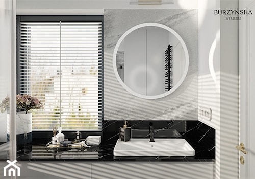 Elegancka łazienka w stylu modern classic - zdjęcie od Burzyńska Studio - naturalne wnętrza