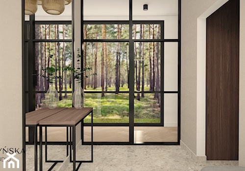 Dom w Józefowie I - Hol / przedpokój, styl nowoczesny - zdjęcie od Burzyńska Studio - naturalne wnętrza