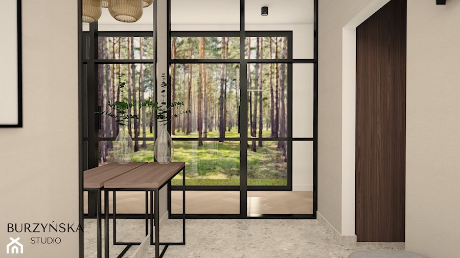 Dom w Józefowie I - Hol / przedpokój, styl nowoczesny - zdjęcie od Burzyńska Studio - naturalne wnętrza