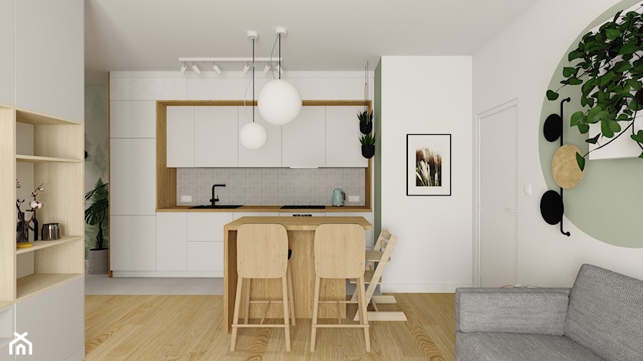 Mieszkanie na Pradze II, Warszawa - Kuchnia, styl nowoczesny - zdjęcie od Burzyńska Studio - naturalne wnętrza