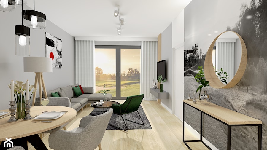 Apartamenty "Pelikan" w Pasłęku - Salon, styl nowoczesny - zdjęcie od ZOU ZOU Interior Designer