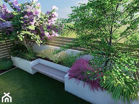 Aranżacje wnętrz - Ogród: Projekt małego ogrodu przy domu szeregowym - Stefa przestrzeni - projektowanie ogrodów i tarasów - Strefa Przestrzeni . Przeglądaj, dodawaj i zapisuj najlepsze zdjęcia, pomysły i inspiracje designerskie. W bazie mamy już prawie milion fotografii!