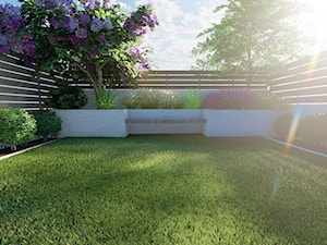 Projekt małego ogrodu przy domu szeregowym - Stefa przestrzeni - projektowanie ogrodów i tarasów - zdjęcie od Strefa Przestrzeni