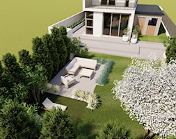 Projekt nowoczesnego ogrodu z trawami - Stefa przestrzeni - projektowanie ogrodów i tarasów - zdjęcie od Strefa Przestrzeni - Homebook