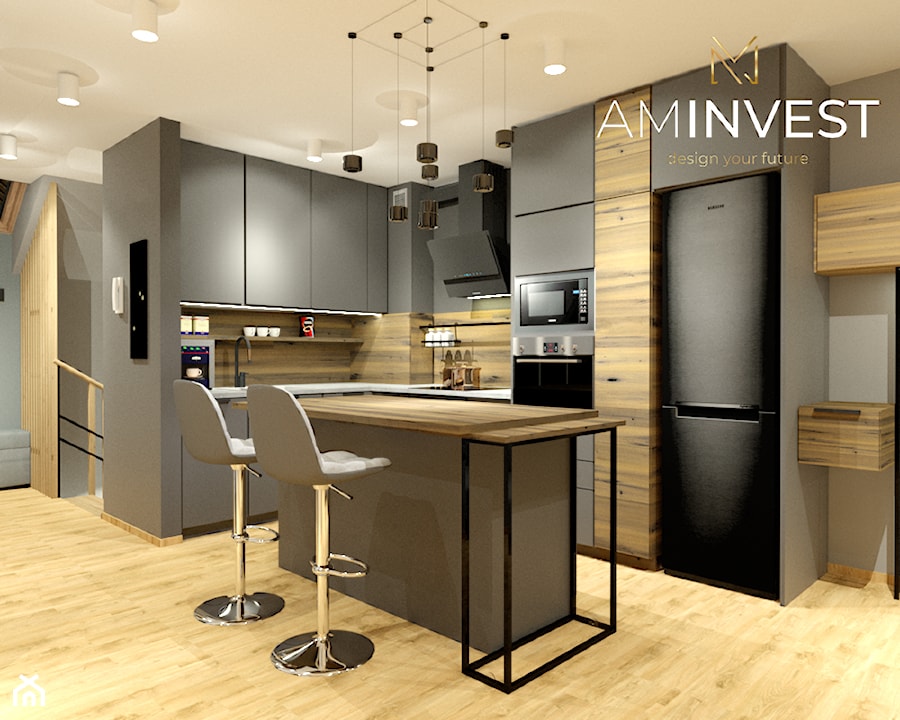 Mieszkanie singla - Kuchnia, styl nowoczesny - zdjęcie od AM INVEST