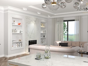 Nowa klasyka -Modern Classic - Salon, styl glamour - zdjęcie od AM INVEST