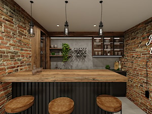 Domowy bar - Domy, styl industrialny - zdjęcie od KumaDesign