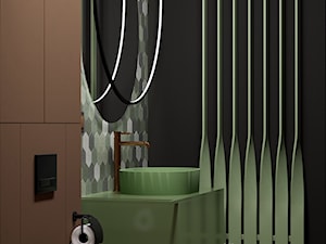 Industrialna łazienka gościnna - zdjęcie od Mizu Design