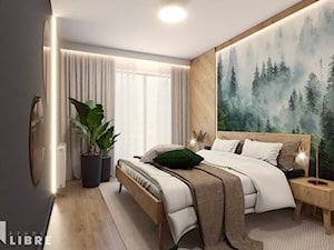 Apartament w Szczyrku | 50 m2 | 2022 - Sypialnia, styl tradycyjny - zdjęcie od Studio Libre - Pracownia Projektowa