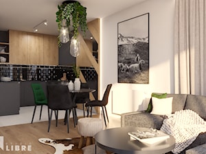 Apartament w Szczyrku | 50 m2 | 2022 - Salon, styl tradycyjny - zdjęcie od Studio Libre - Pracownia Projektowa