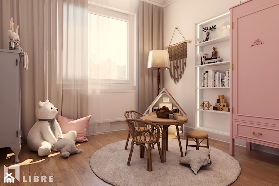 Pokój Klary | 12 m2 | 2022 - Pokój dziecka, styl vintage - zdjęcie od Studio Libre - Pracownia Projektowa