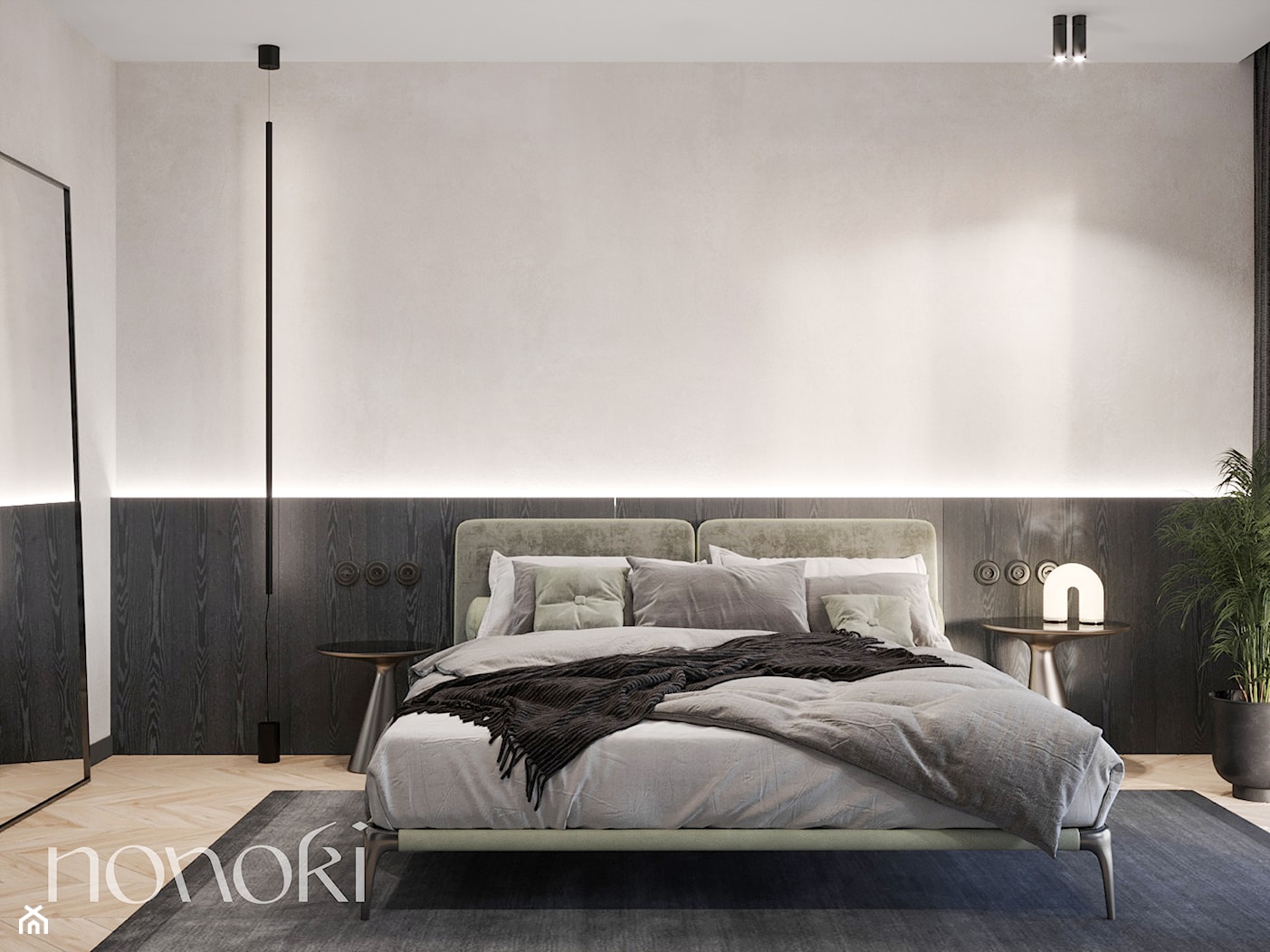 Minimalistyczna sypialnia - zdjęcie od Studio Nonoki - Homebook