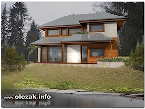 projekt domu szkieletowego - Domy, styl rustykalny - zdjęcie od Architekt Maciej Olczak