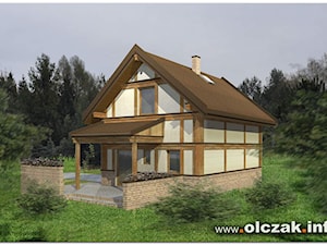 drewniany domek w lesie - Domy, styl rustykalny - zdjęcie od Architekt Maciej Olczak