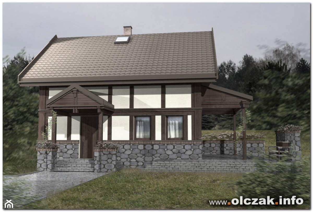 drewniany domek w lesie - Domy, styl rustykalny - zdjęcie od Architekt Maciej Olczak - Homebook