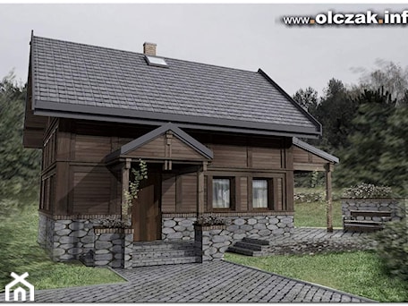 Aranżacje wnętrz - Domy: drewniany domek w lesie - Domy, styl rustykalny - Architekt Maciej Olczak. Przeglądaj, dodawaj i zapisuj najlepsze zdjęcia, pomysły i inspiracje designerskie. W bazie mamy już prawie milion fotografii!