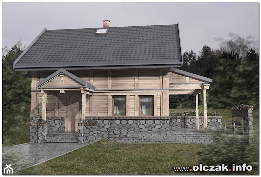 drewniany domek w lesie - Domy, styl skandynawski - zdjęcie od Architekt Maciej Olczak