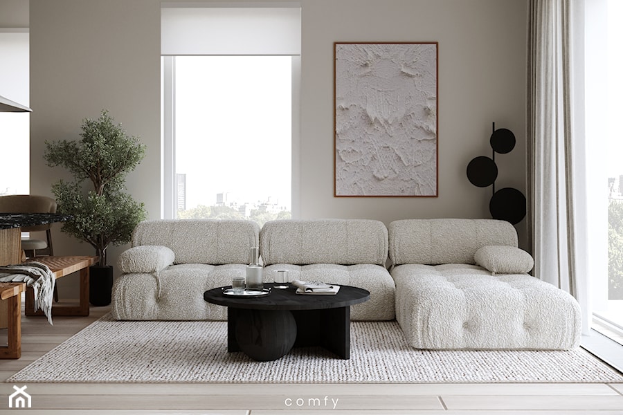 Salon - widok na kanapę - zdjęcie od Comfy Studio