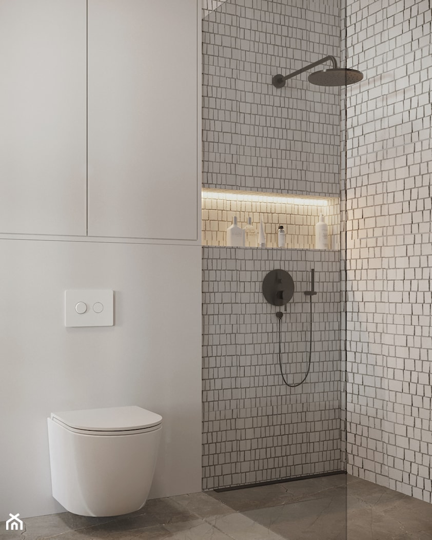 Łazienka - widok na prysznic - zdjęcie od Comfy Studio - Homebook