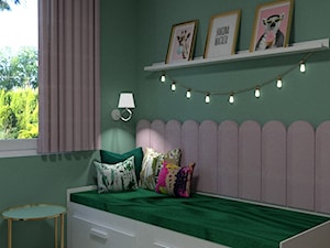 Zielony pokój ośmioletniej dziewczynki - zdjęcie od Pracownia Alabarbara