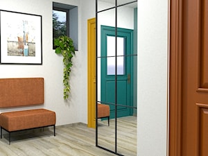 Kolorowe drzwi w domu jednorodzinnym - zdjęcie od Pracownia Alabarbara