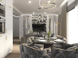 Elegancki salon w stylu modern classic - zdjęcie od Elited Interior Design